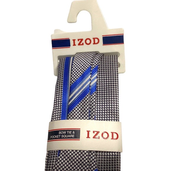 IZOD Bow Tie & Pocket Square New with Tags - Picture 3 of 8